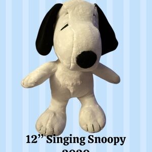12” 2020 Snoopy Singing Plush Toy. Press his right foot & Snoopy song plays